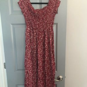 SHEIN Curve Off Shoulder Maxi Dress